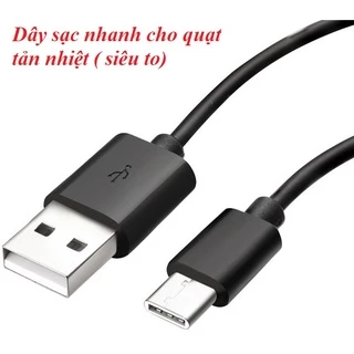 Dây sạc cho quạt tản nhiệt điện thoại TYPEC - Hỗ trợ sạc nhanh 40W cho X12,Flydigi B5, B5X, MEMO DL05