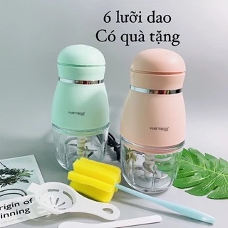 Máy xay ăn dặm Hattiec 6 lưỡi dao KM1