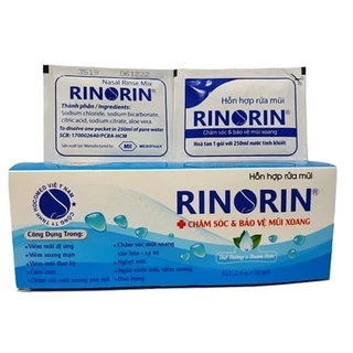 Hỗn hợp muối rửa mũi Rinorin (Hộp 30 gói)