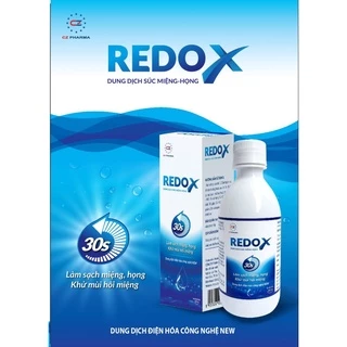 Dung dịch súc miệng & họng REDOX, khử mùi hôi, làm sạch miệng & họng, tốt cho người bệnh về răng lợi, chai 250ml