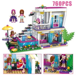 Đồ chơi Lắp ghép Mô hình Lepin Friends Livi's Pop Star House  biệt thự của ngôi sao nhạc pop Livi 81046 SX3008