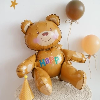 Bóng bay Gấu Nâu Teddy 3D Size Đại