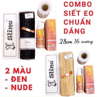 COMBO Gen Sline 16xương 28cm + Cao tan mỡ tặng nilon ủ bụng giành cho người cao trên 1m67