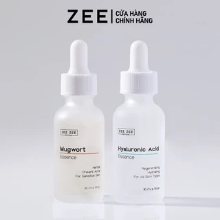 Bộ dưỡng chất chuyên sâu ngừa mụn cấp ẩm phục hồi da Hyaluronic Acid & Mugwort Essence | ZEE ZEE skincare