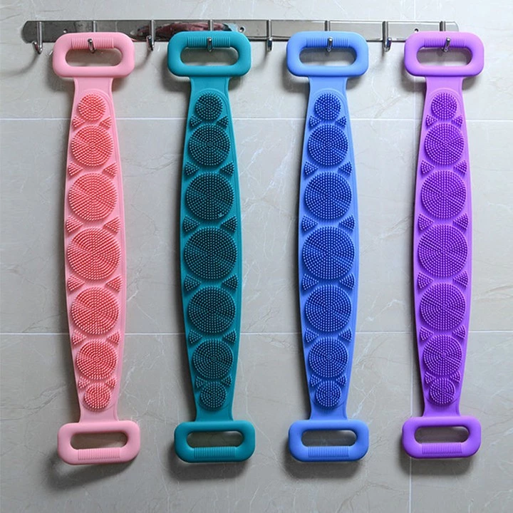 Dây chà lưng khi tắm 2 mặt gai bằng silicone làm sạch lưng dễ dàng, tiện ích