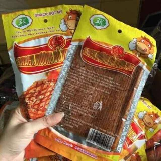 10 gói snack hương bò thơm cay