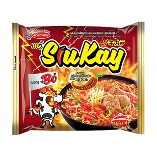 Mì SiuKay gói 127g vị bò/hải sản