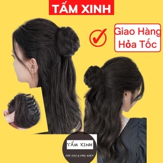 Búi tóc giả mini dạng kẹp tiểu thư sang chảnh tạo kiểu đẹp