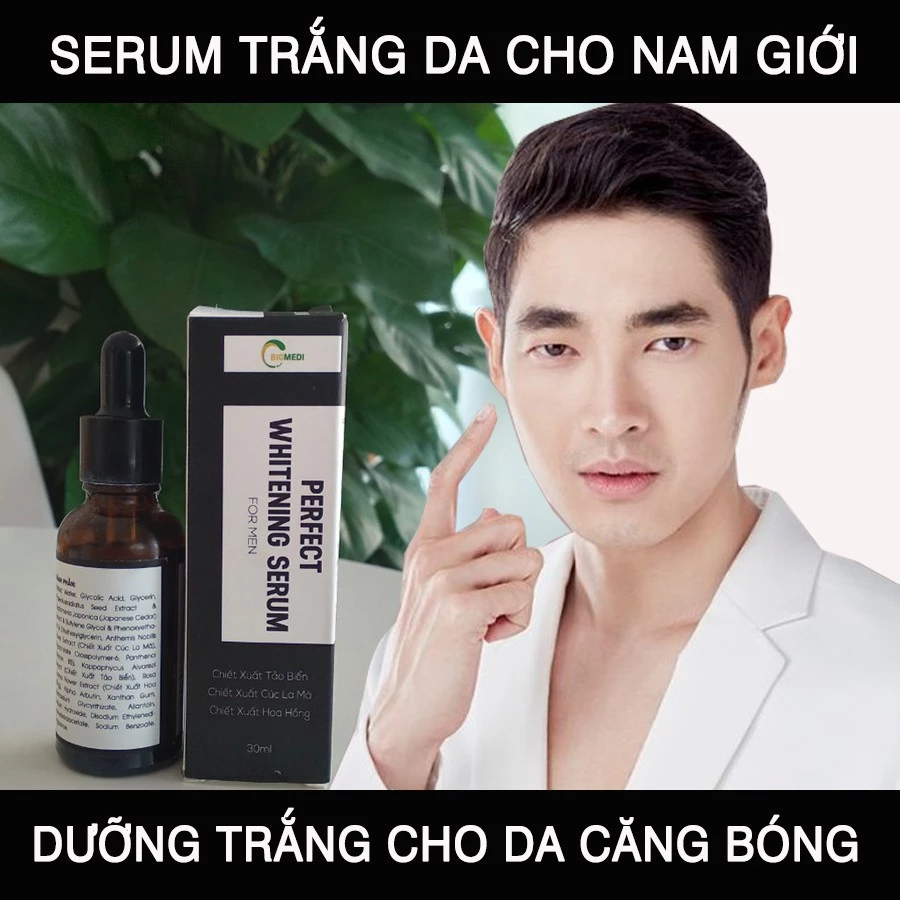 Combo 2 Serum dưỡng trắng da cho nam  Perfect Whitening Serum