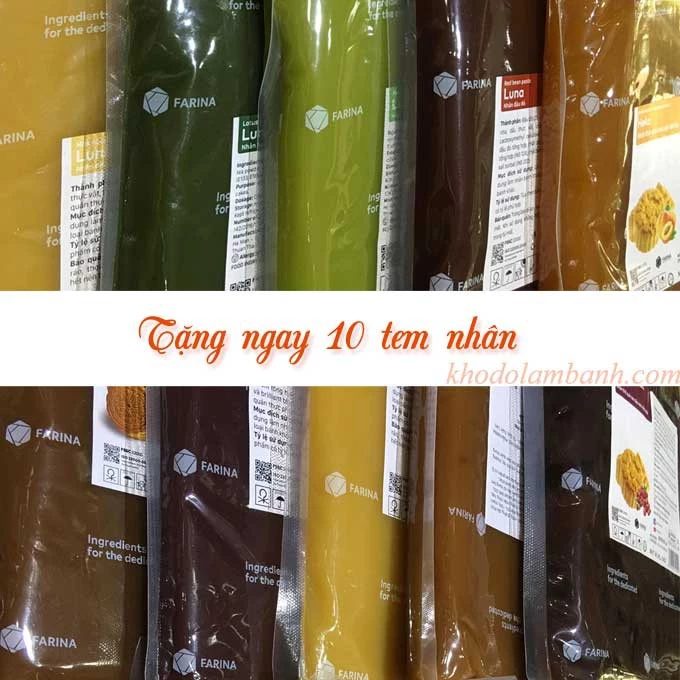 [Date mới nhất] Nhân trung thu Farina tặng kèm 10 tem nhân, Nhân bánh trung thu 1kg, nhân bánh trung thu Farina cao cấp