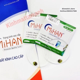 [ Cắt Kính Cận ] Tròng Kính Blue Cut Chống ánh sáng xanh mắt cận - mắt viễn 0 - 6 diop