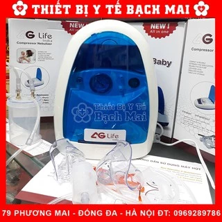 [Y Tế Bạch Mai] Máy Xông Hút Mũi 2 Trong 1 HI Baby AG Life NEW2020 Có Đồng Hồ Chính Áp Lực - Bảo Hành 08 Năm