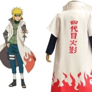 Áo Choàng Hóa Trang cosplay Hokage đệ tứ làng lá Namikaze Minato trong anime Naruto Halloween (Aries Cosplay Shop)