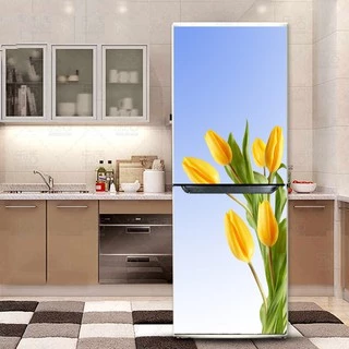 DECAL TRANG TRÍ TỦ LẠNH - HOA TULIP