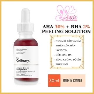 Tinh chất tẩy tế bào chết hóa học The Ordinary AHA 30% + BHA 2% Peeling Solution 30ml