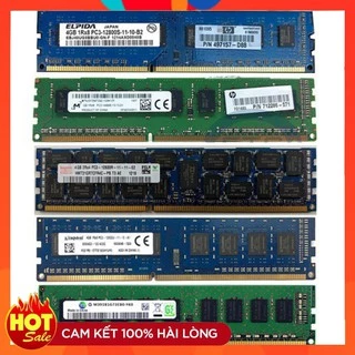 Ram máy tính để bàn 4GB DDR3 bus 1600 PC3 12800 nhiều hãng Micron Samsung Hynix ...