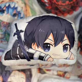 gấu bông kirito sword art online / gối ôm sword art online in ảnh 2 mặt