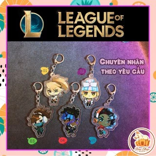 Móc khóa Acrylic Mica Liên minh huyền thoại - League of legends Game Moba theo yêu cầu