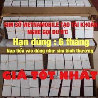Sim Vietnamobile dịch vụ hạn dùng 3 tháng