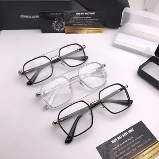 Gọng kính Chrome Hearts mắt vuông 2 cầu