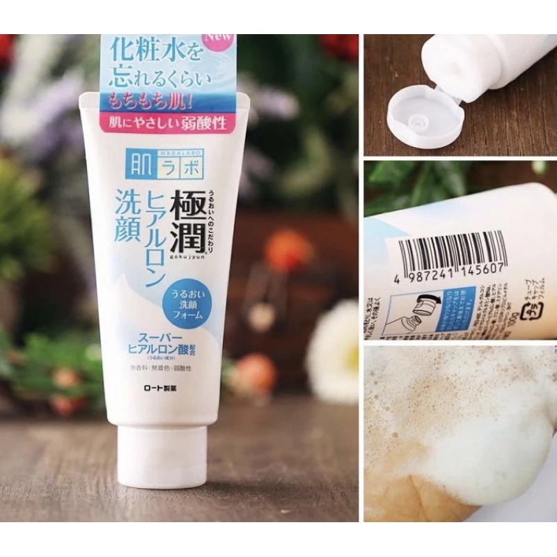 Sữa rửa mặt Hada Labo Gokujyun Face Wash dành cho da thường và khô 100gr hàng nội địa Nhật
