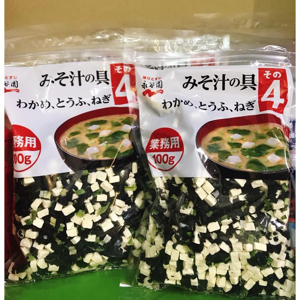 Rong Biển Đậu Hũ 100g Nhật Bản (Canh Miso) (HSD: 06/2027)