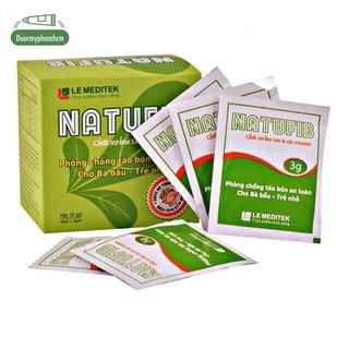 NATUFIB CỐM HÒA TAN- CHẤT XƠ CHO TRẺ EM VÀ NGƯỜI LỚN H20 GÓI