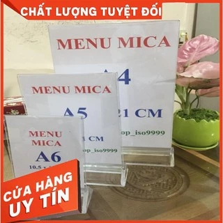 Kệ Menu Mica A4/A5/A6