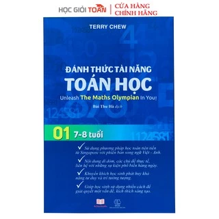 Sách - Đánh Thức Tài Năng Toán Học 1 - Toán Song Ngữ Singapore - Toán lớp 1, lớp 2 (7-8 tuổi)