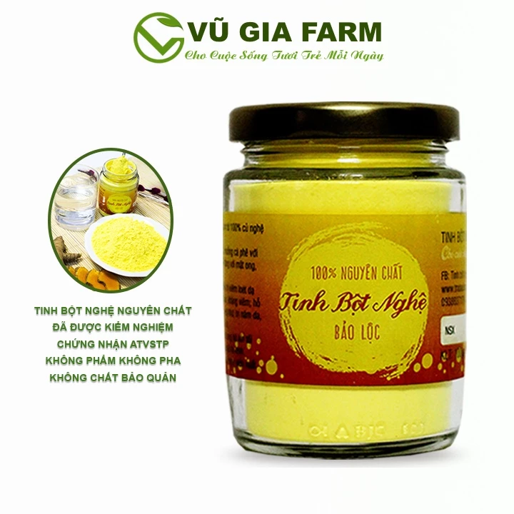 Tinh bột nghệ vàng nguyên chất Vũ Gia