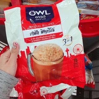 TRÀ SỮA OWL SINGAPORE ( nhập khẩu ở Thái ) - 1 TÚI CÓ 12 GÓI NHỎ