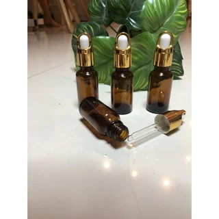 Chai thủy tinh 10ml nâu chiết serum, tinh dầu