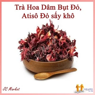 Trà Hoa Dâm Bụt Đỏ, Atisô Đỏ sấy khô (Hibiscus) 100gram