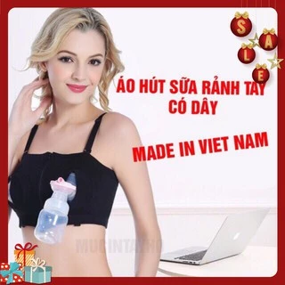 Áo hút sữa rảnh tay có dây made in Viet Nam, hàng đẹp túi zip