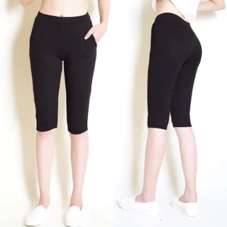 Quần legging lửng ngố nâng mông có bigsize 100kg