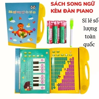 Sách Điện Tử Song Ngữ Anh Việt Thông Minh Mẹ Mốc Shop Sách Nói Cho Bé Loại Mới Nhất Có Đàn Piano Stm, Qc