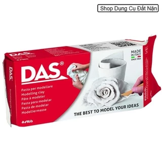 [1000g] Đất sét tự khô DAS màu trắng và màu gạch sản xuất tại Ý(DAS air-dry clay 1KG)