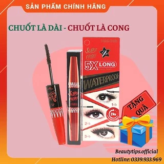 Mascara Cong Dài Mi X5 - SIVANNA SUPER MODEL 5X LONG DEEP BLACK