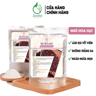 Bột Ngũ Hoa hữu cơ SUZIKO nguyên chất 70G | Đắp mặt nạ ngừa mụn, dưỡng da trắng da, chống lão hóa hiệu quả