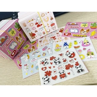 Set Sticker nhiều hình thương hiệu, họa tiết chống nước, dán trang trí laptop, mũ bảo hiểm, vali, xe ga(Giao ngẫu nhiên)