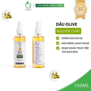 Dầu dưỡng da SUZIKO thiên nhiên olive cung cấp độ ẩm và giúp da săn chắc 100ml