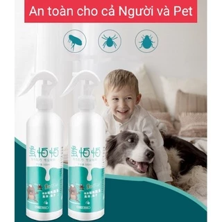 *Hoả tốc* Xịt ve rận bọ chét cho chó mèo chai lớn 260ml dạng xịt - Hàng cao cấp an toàn và hiệu quả