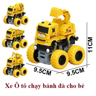 Xe ô tô đồ chơi cho bé chạy quán tính - Xe kỹ thuật chạy bánh đà, không cần pin