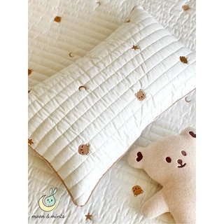 Vỏ gối cho bé 30*50cm Cotton Satin chần bông