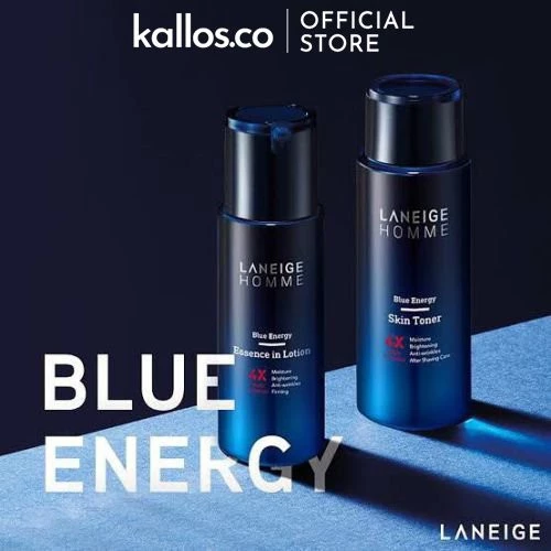 Bộ Chăm Sóc Da Nam Laneige Homme Blue Energy Skin Toner EX, Essence In Lotion EX, Duo Set - Kallos Vietnam