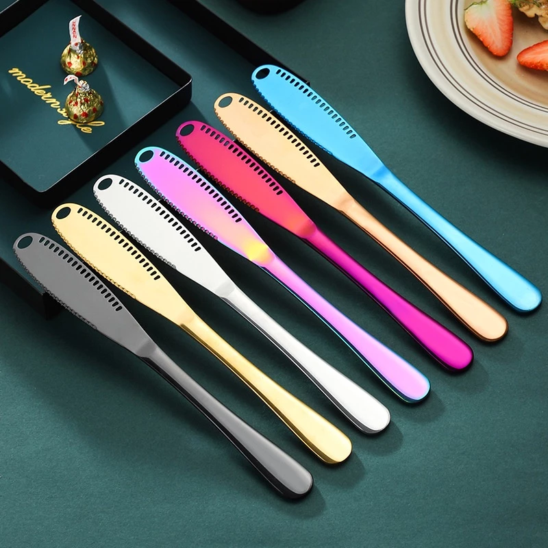 Dao Phết Bơ, Mứt, Pho Mai, Cắt Bánh Mì HOKU Chuyên Dụng Inox Chống Gỉ Mạ Màu Sáng Bóng - DPB01