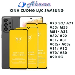 Cường lực samsung A55 A33 A03s A23 A73 A32 A22 A02s A52 A72 A51 A71 A31 A12 A11 A02 M51 A21s A80 A70 A03 Core Kính [9D]