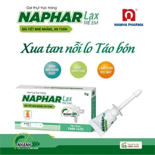 NAPHAR LAX - Gel thụt trực tràng trẻ em Napharlax (5g) - giá 1 tube