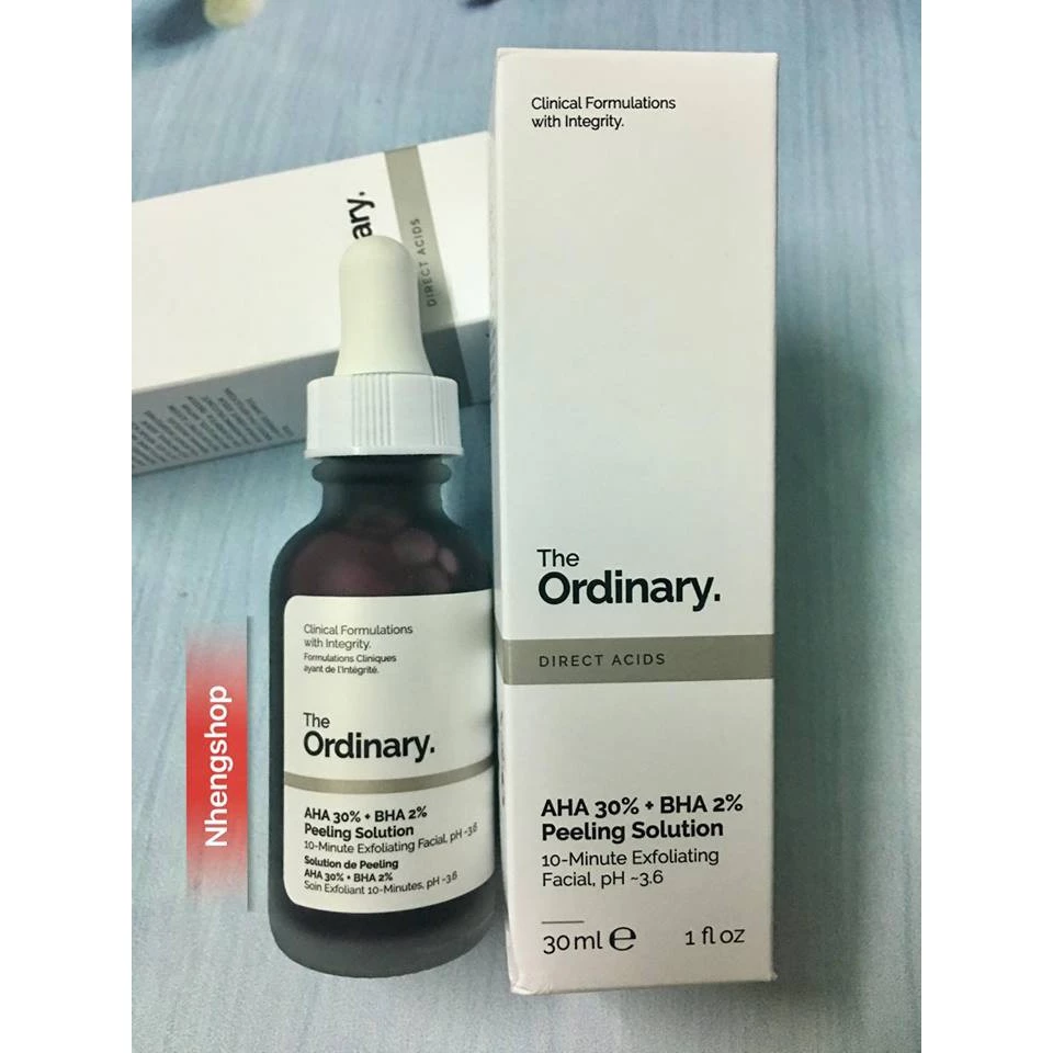 [Fullsize 30ml] Tẩy da chết The Ordinary AHA 30% + BHA 2% Peeling Solution