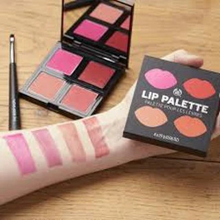 Khay 4 màu son The body shop Lip pallete _ hàng chính hãng authentic